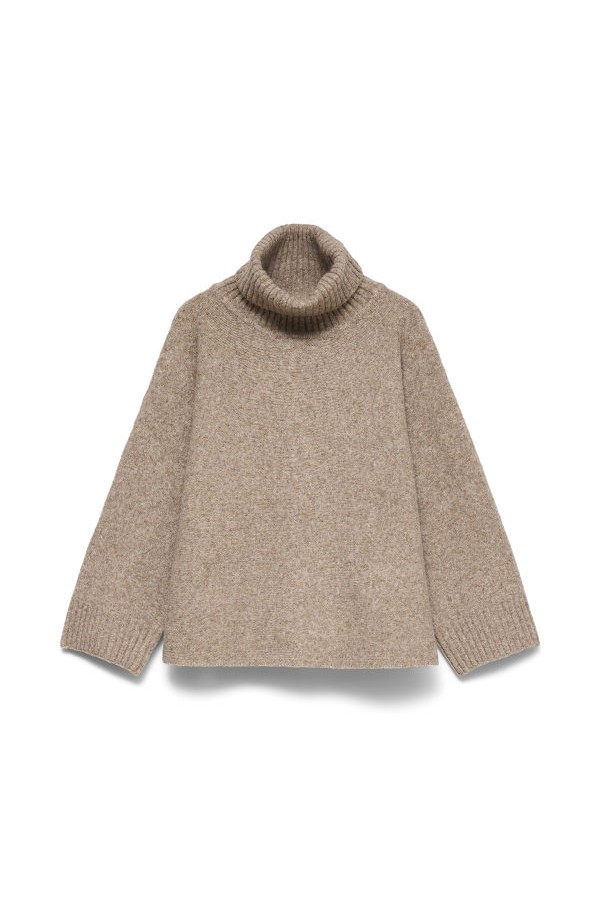 VMVIOLET 7/8 ROLLNECK PULLOVER - ΜΠΕΖ