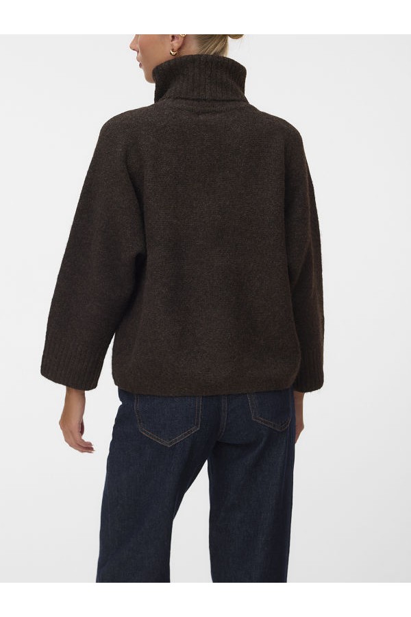 VMVIOLET 7/8 ROLLNECK PULLOVER - ΚΑΦΕ