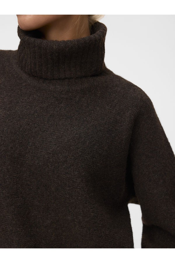 VMVIOLET 7/8 ROLLNECK PULLOVER - ΚΑΦΕ