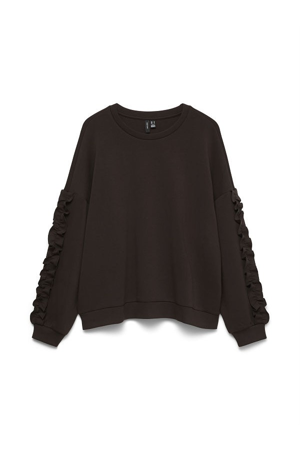 VMMOLDA L/S SWEATSHIRT JRS BTQ - ΚΑΦΕ