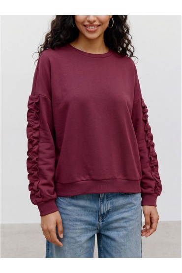 VMMOLDA L/S SWEATSHIRT JRS BTQ - ΚΟΚΚΙΝΟ