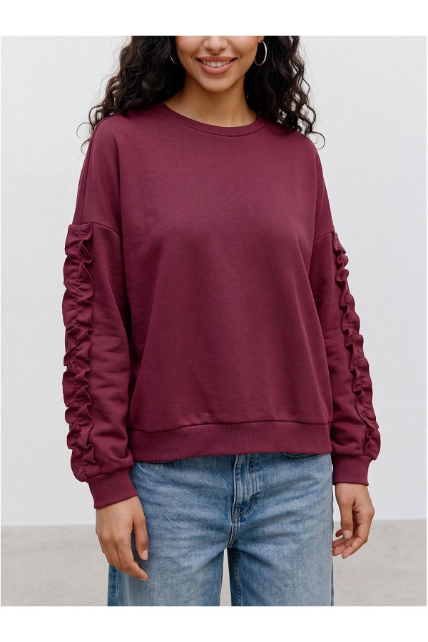 VMMOLDA L/S SWEATSHIRT JRS BTQ - ΚΟΚΚΙΝΟ