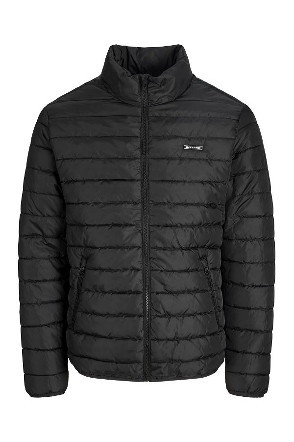JJELVIS LIGHT PUFFER COLLAR - ΜΑΥΡΟ