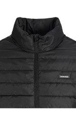 JJELVIS LIGHT PUFFER COLLAR - ΜΑΥΡΟ