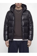 JCOCLUB SHINY PUFFER JACKET BF LN - ΜΑΥΡΟ