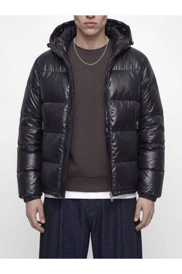 JCOCLUB SHINY PUFFER JACKET BF LN - ΜΑΥΡΟ