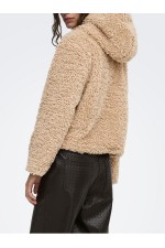 ONLEIRA TEDDY DUFFLE JACKET OTW - ΜΠΕΖ