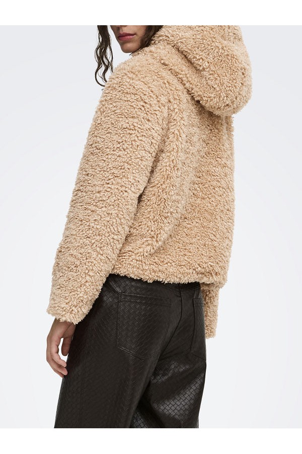 ONLEIRA TEDDY DUFFLE JACKET OTW - ΜΠΕΖ