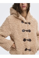 ONLEIRA TEDDY DUFFLE JACKET OTW - ΜΠΕΖ