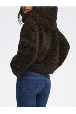 ONLEIRA TEDDY DUFFLE JACKET OTW - ΚΑΦΕ
