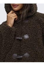 ONLEIRA TEDDY DUFFLE JACKET OTW - ΚΑΦΕ