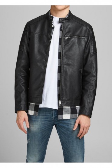JJEROCKY JACKET NOOS - ΜΑΥΡΟ