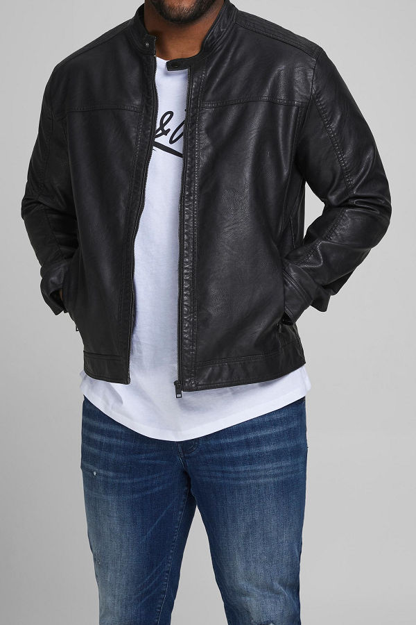 JJEWARNER JACKET NOOS - ΜΑΥΡΟ