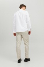 JPRBLAROYAL SHIRT L/S NOOS - ΛΕΥΚΟ