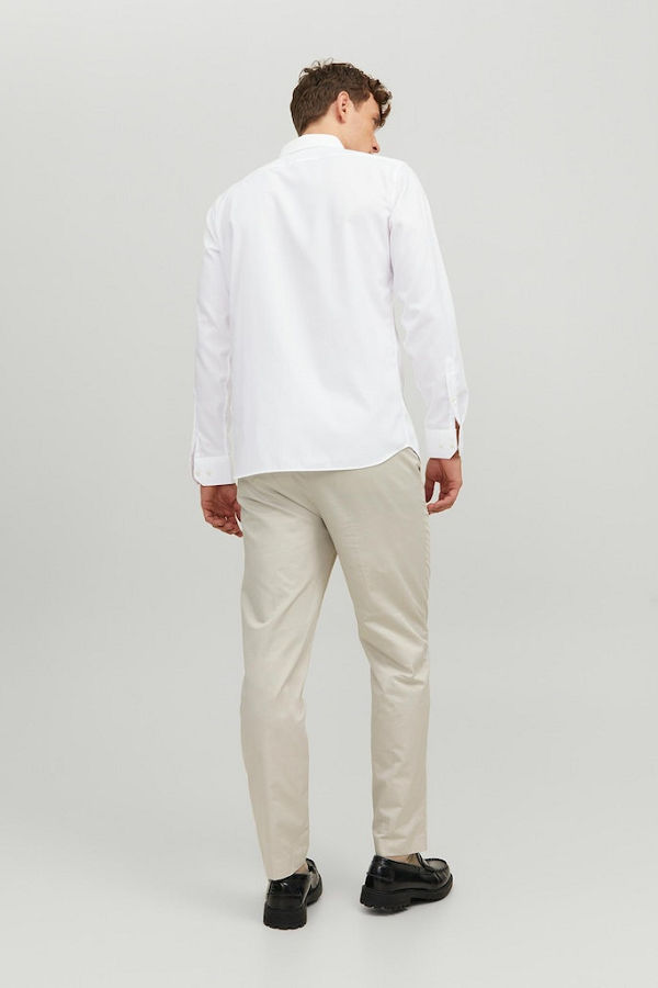 JPRBLAROYAL SHIRT L/S NOOS - ΛΕΥΚΟ