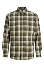 JCOHASER JOSHUA SHIRT LS - ΧΑΚΙ