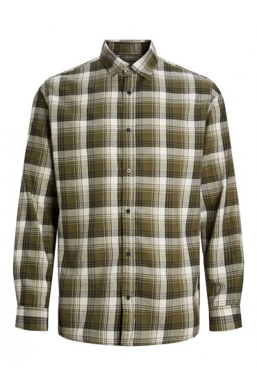 JCOHASER JOSHUA SHIRT LS - ΧΑΚΙ