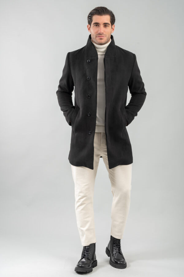 COAT MENS - ΜΑΥΡΟ