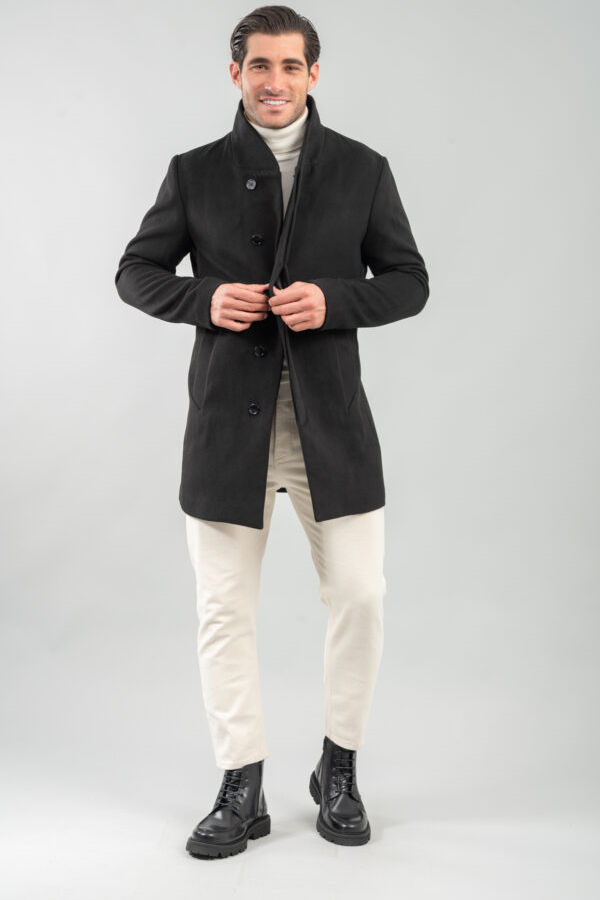 COAT MENS - ΜΑΥΡΟ