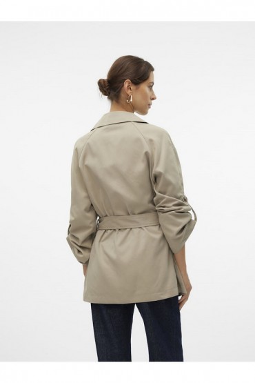 VMLOUBEA TRENCCOAT - ΜΠΕΖ