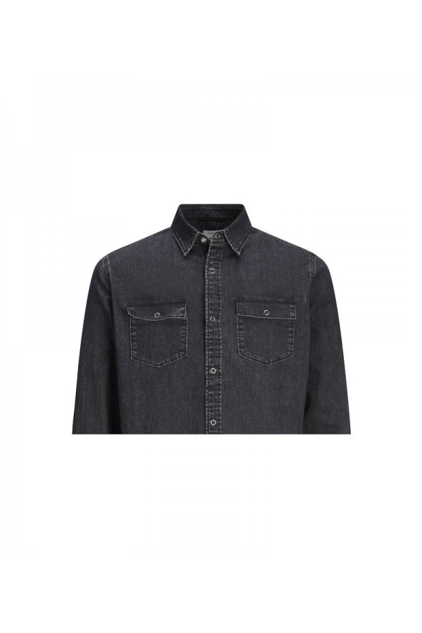JREBAUSTIN SHIRT MF - ΜΑΥΡΟ