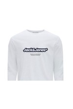 JORVESTERBRO NEWTON BRANDING TEE LS CN - ΛΕΥΚΟ