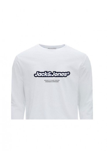 JORVESTERBRO NEWTON BRANDING TEE LS CN - ΛΕΥΚΟ