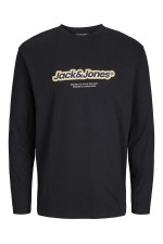 JORVESTERBRO NEWTON BRANDING TEE LS CN - ΜΑΥΡΟ