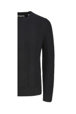 JCOCIPHER KNIT CREW NECK PLS - ΜΑΥΡΟ