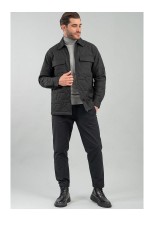  OVERSHIRT - ΜΑΥΡΟ