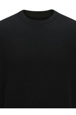 JPRWASON KNIT CREW NECK SS STYD AW24 - ΜΑΥΡΟ