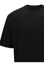 JPRWASON KNIT CREW NECK SS STYD AW24 - ΜΑΥΡΟ