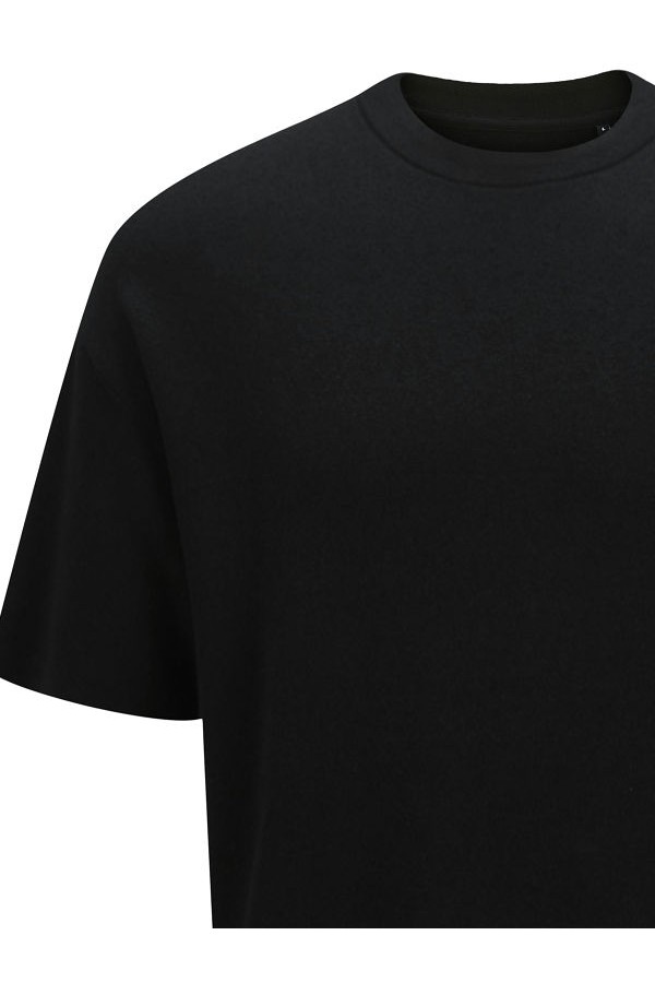 JPRWASON KNIT CREW NECK SS STYD AW24 - ΜΑΥΡΟ