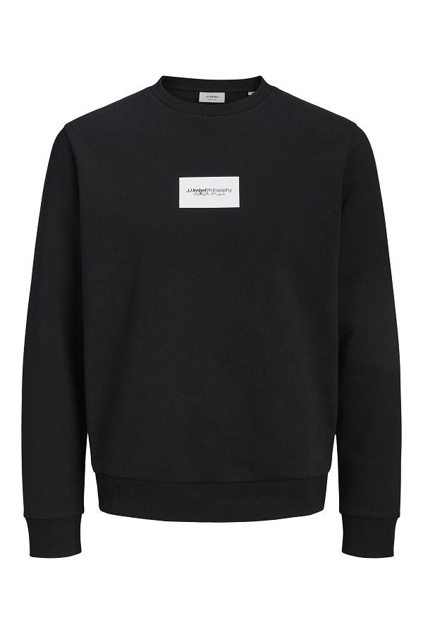 JREBDUKE SWEAT CREW NECK - ΜΑΥΡΟ