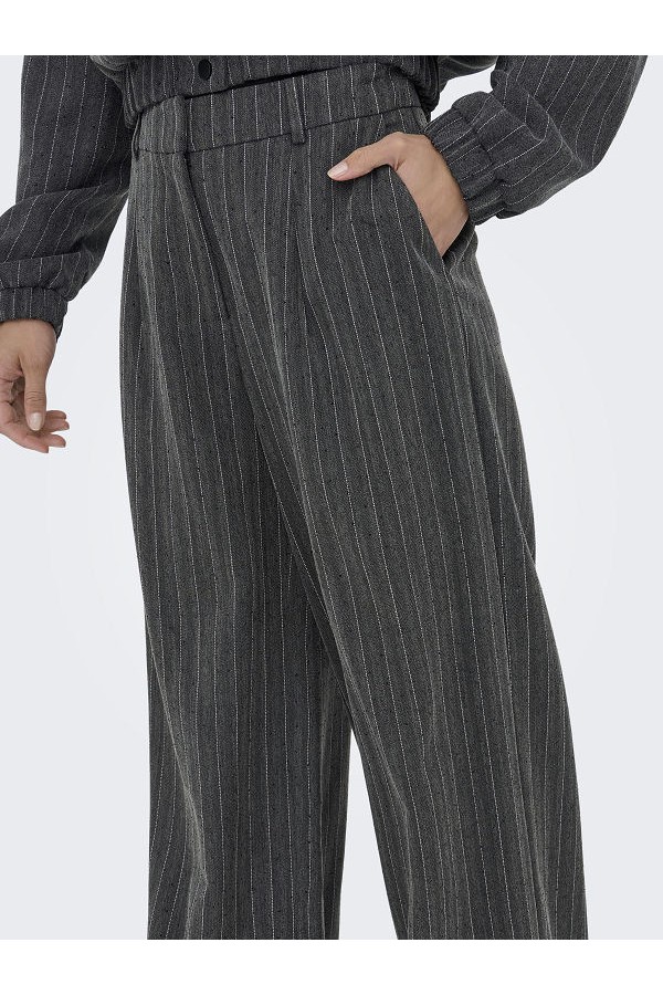 ONLSIGA LIFE HW HB RHINE WIDE PANT TLR - ΓΚΡΙ