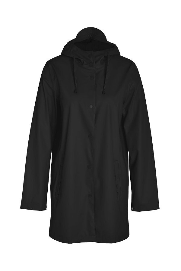 NMSKY L/S A-LINE RAINCOAT NOOS - ΜΑΥΡΟ