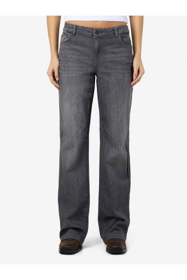 NMNILA LW WIDE JEANS AZ421DG NOOS - ΓΚΡΙ