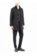 COAT MENS - ΜΑΥΡΟ