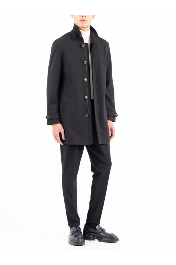 COAT MENS - ΜΑΥΡΟ