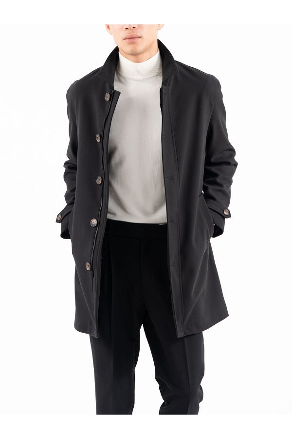 COAT MENS - ΜΑΥΡΟ