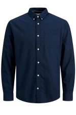 JJEOXFORD SHIRT L/S S21 NOOS - ΜΠΛΕ