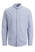 JJEOXFORD SHIRT L/S S21 NOOS - ΜΠΛΕ ΑΝΟΙΧΤΟ