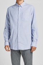 JJEOXFORD SHIRT L/S S21 NOOS - ΜΠΛΕ ΑΝΟΙΧΤΟ