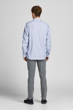 JJEOXFORD SHIRT L/S S21 NOOS - ΜΠΛΕ ΑΝΟΙΧΤΟ