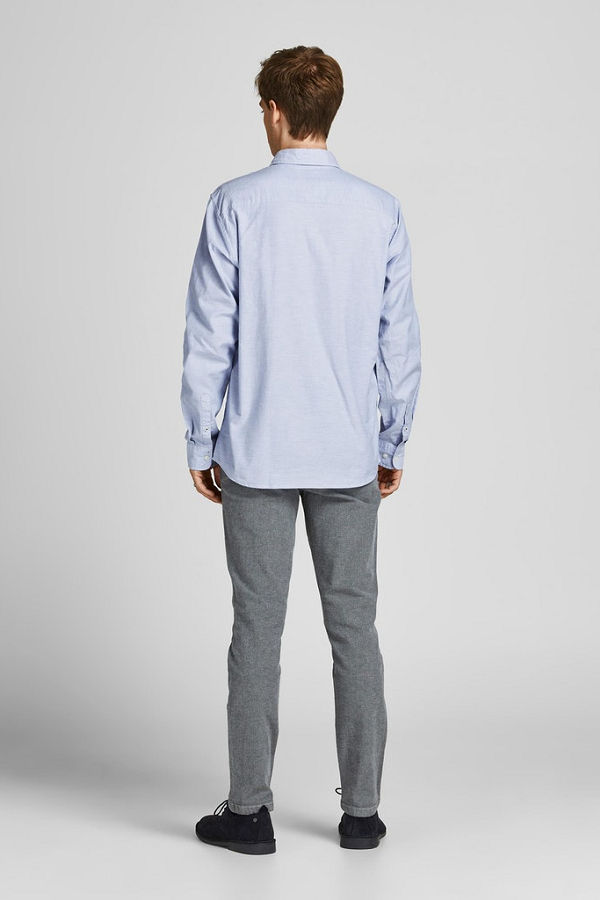 JJEOXFORD SHIRT L/S S21 NOOS - ΜΠΛΕ ΑΝΟΙΧΤΟ