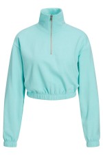 JXALFA REG LS EVERY ZIP SWEAT SWT NOOS - ΜΠΛΕ
