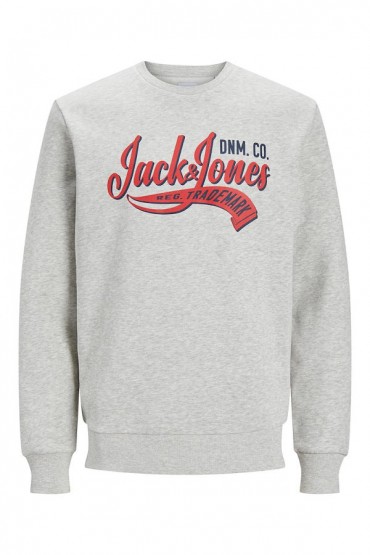 JJLOGO SWEAT CREW NECK 2 COL - ΓΚΡΙ