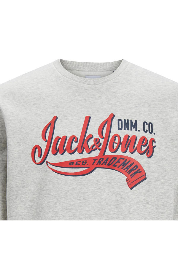JJLOGO SWEAT CREW NECK 2 COL - ΓΚΡΙ