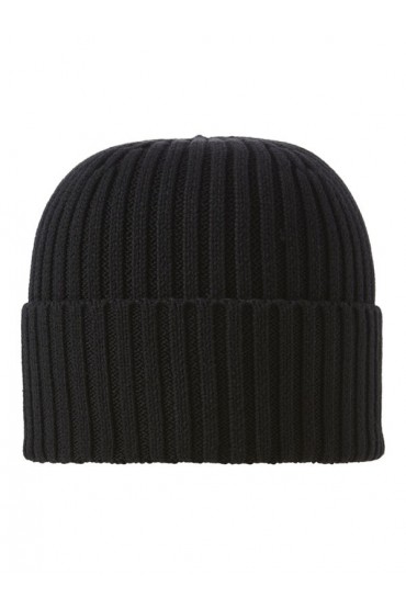 JACPRIME COTTON BEANIE NOOS - ΜΑΥΡΟ