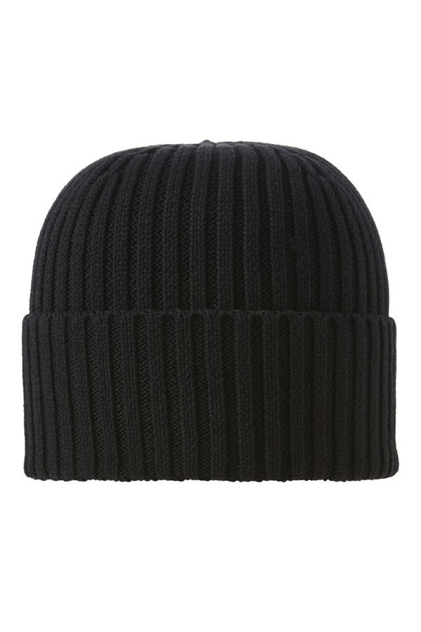 JACPRIME COTTON BEANIE NOOS - ΜΑΥΡΟ